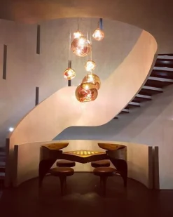 Tom Dixon Melt LED-pendel, koppar