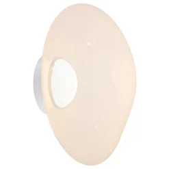 Tom Dixon Melt Surface LED vägglampa, opal - silver