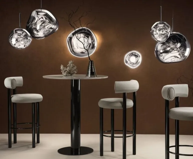 Tom Dixon Melt Surface Mini LED vägglampa, smoke