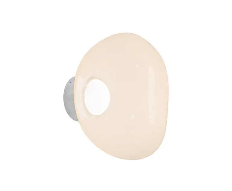 Tom Dixon Melt Surface Mini LED vägglampa, opal - silver