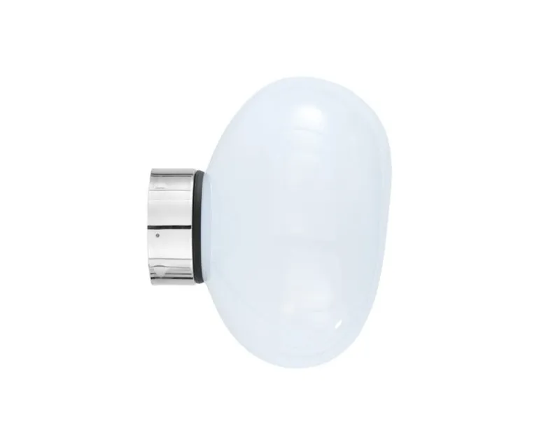 Tom Dixon Melt Surface Mini LED vägglampa, opal - silver