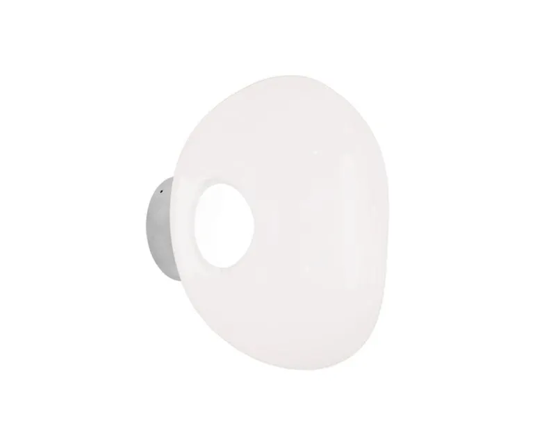 Tom Dixon Melt Surface Mini LED vägglampa, opal - silver