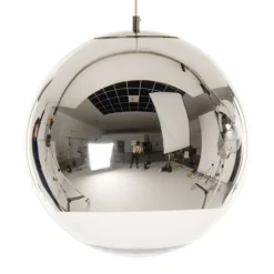 Tom Dixon Mirror Ball LED-pendel, 40 cm, silver