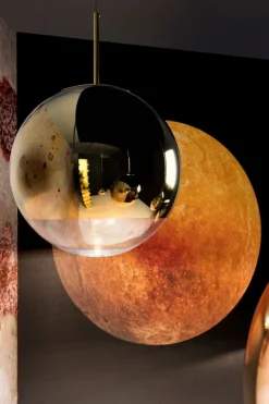 Tom Dixon Mirror Ball LED-pendel, 40 cm, silver