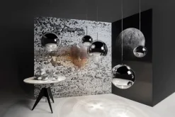 Tom Dixon Mirror Ball LED-pendel, 50 cm, silver