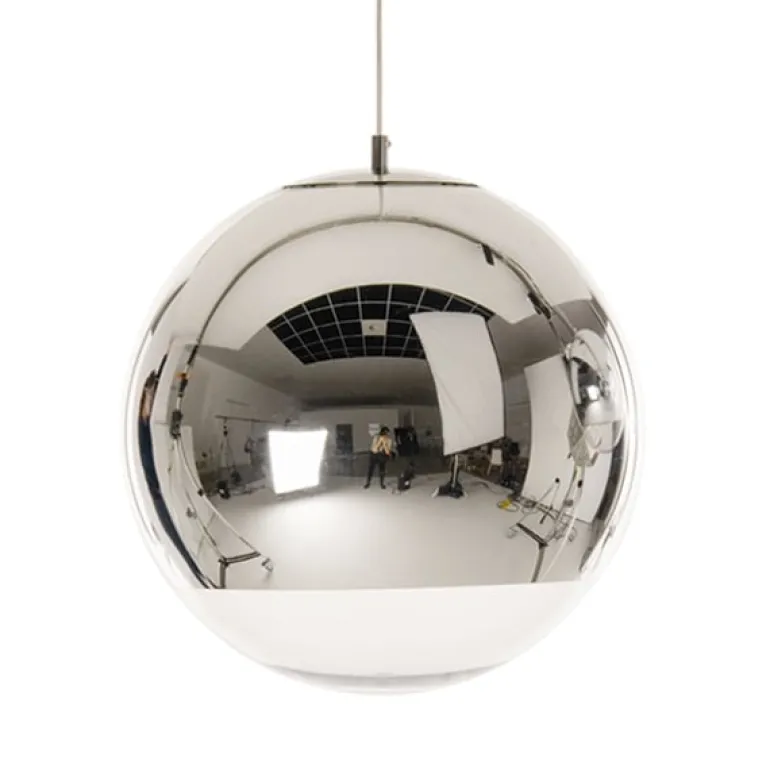 Tom Dixon Mirror Ball LED-pendel, 25 cm, silver