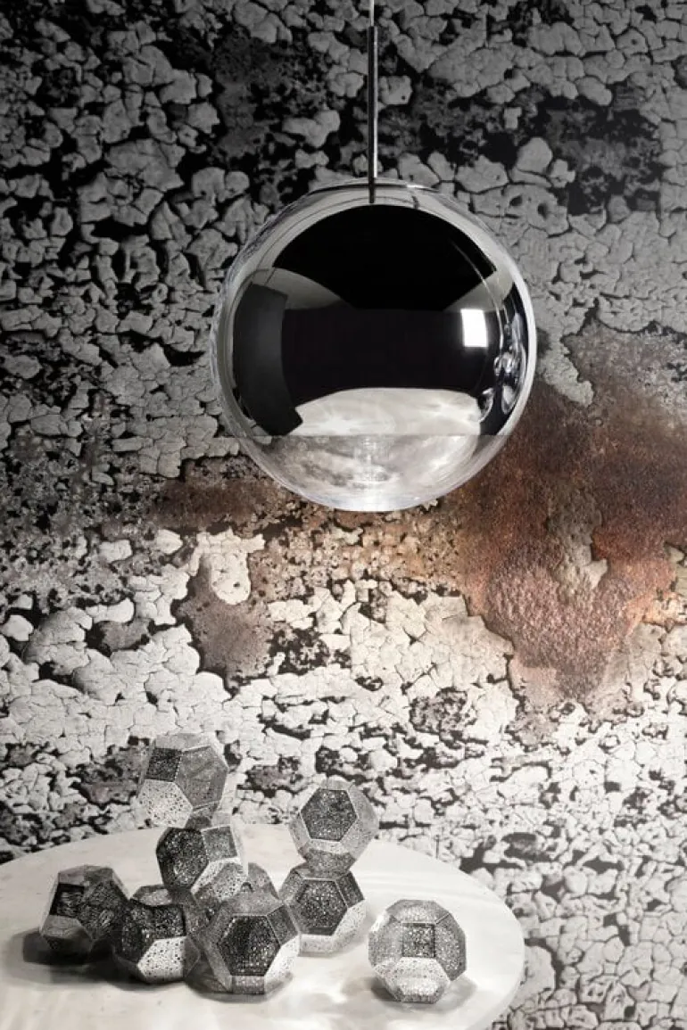 Tom Dixon Mirror Ball LED-pendel, 25 cm, silver