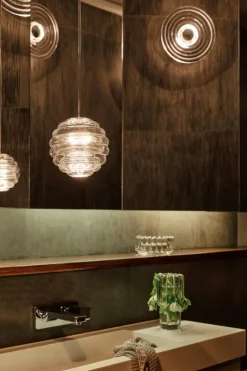 Tom Dixon Press Sphere Mini LED pendellampa, 2700 K, klar