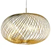 Tom Dixon Spring LED-pendel, stor, mässing