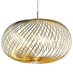 Tom Dixon Spring LED-pendel, stor, mässing