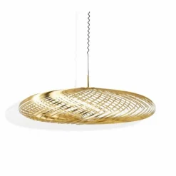 Tom Dixon Spring LED-pendel, stor, mässing
