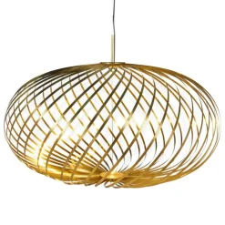 Tom Dixon Spring LED-pendel, medium, mässing
