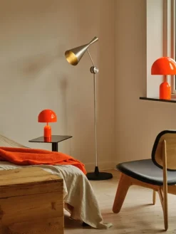 Tom Dixon Unbeaten golvlampa, LED, aluminium