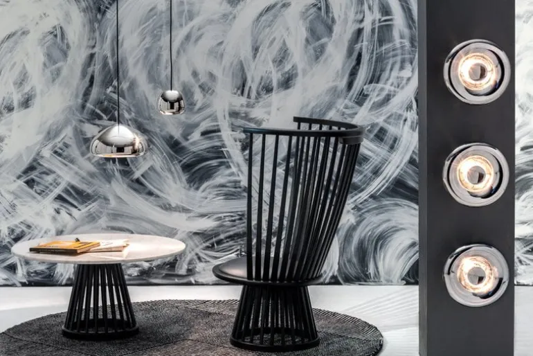 Tom Dixon Void LED-pendel, rostfritt stål