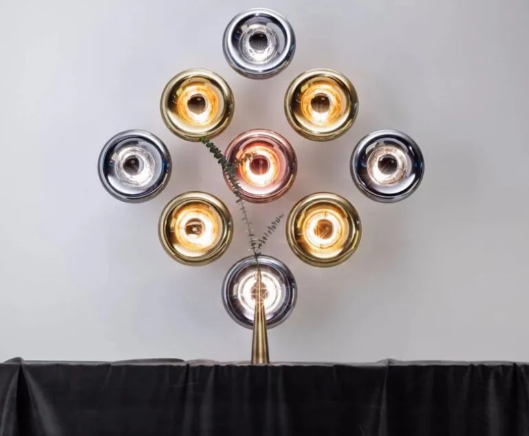 Tom Dixon Void Surface LED vägglampa, rostfritt stål