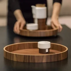 Tonfisk Design Warm espressokopp 0,8 dl, 2-pack, valnöt