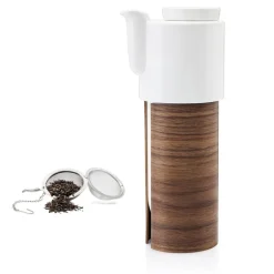 Tonfisk Design Warm tekanna med keramiklock 1,1 l, valnöt