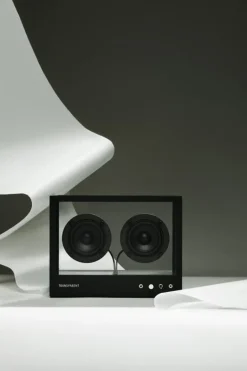 Transparent Small Transparent högtalare, svart