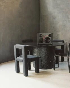 Transparent Transparent högtalare, svart - röd