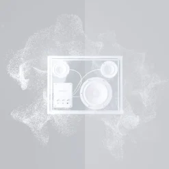 Transparent Transparent högtalare, vit