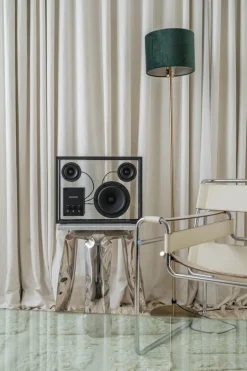 Transparent Transparent högtalare, svart