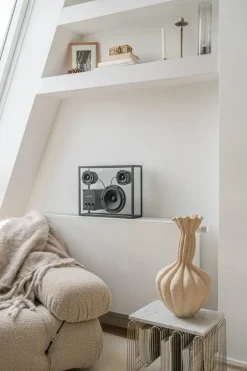 Transparent Transparent högtalare, svart