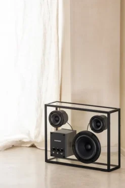 Transparent Transparent högtalare, svart