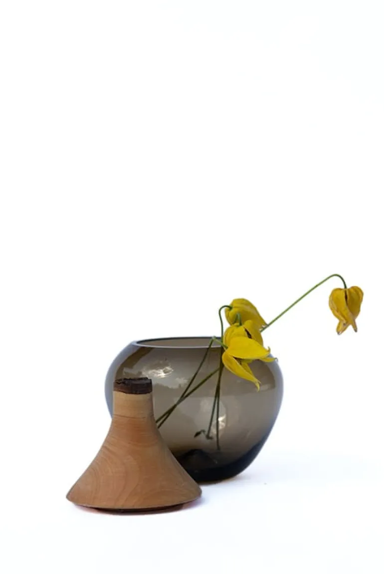 Utopia & Utility Apple stapelbar behållare, 16 x 12 cm, rök