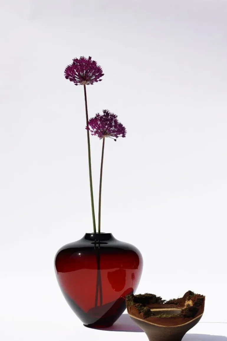 Utopia & Utility Baby Bloom stapelbar vas, 29 x 24 cm, sidenröd