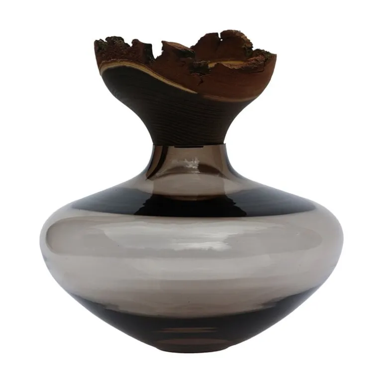 Utopia & Utility Bloom stapelbar behållare, 26 x 26 cm, rök