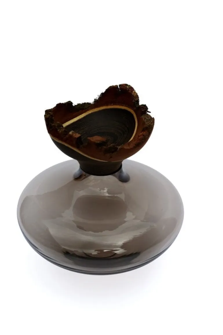 Utopia & Utility Bloom stapelbar behållare, 26 x 26 cm, rök