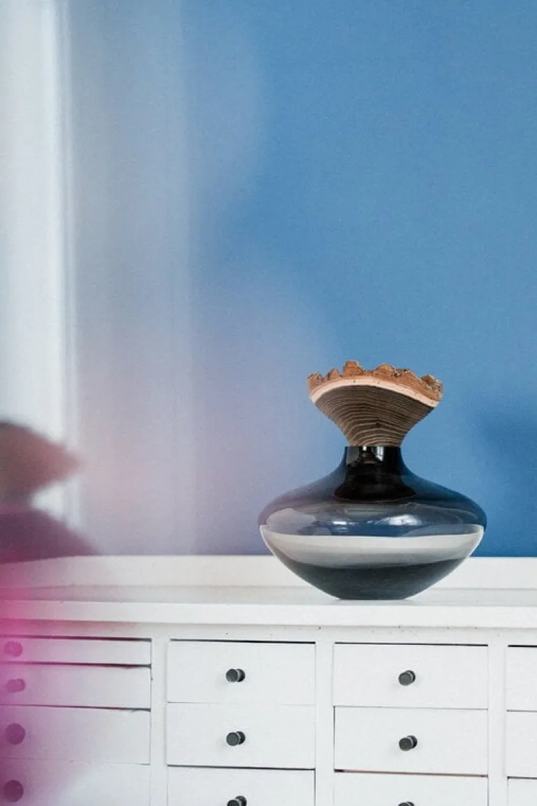 Utopia & Utility Bloom stapelbar behållare, 26 x 26 cm, rök