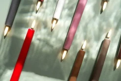 Uyuni Lighting LED antikljus, 2 st., röd