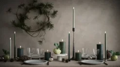 Uyuni Lighting LED antikljus, 32 cm, 2 st, tallgrön