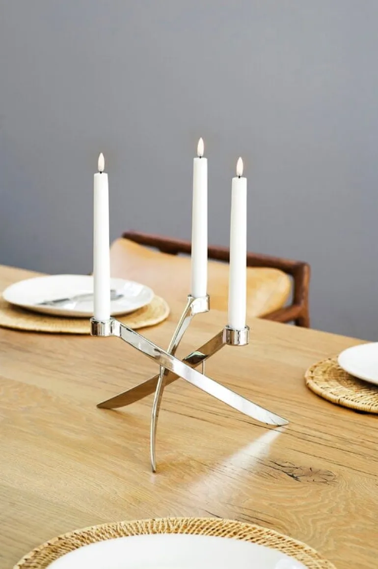 Uyuni Lighting LED minikronljus 2 st., 1,3 x 12 cm, nordic white