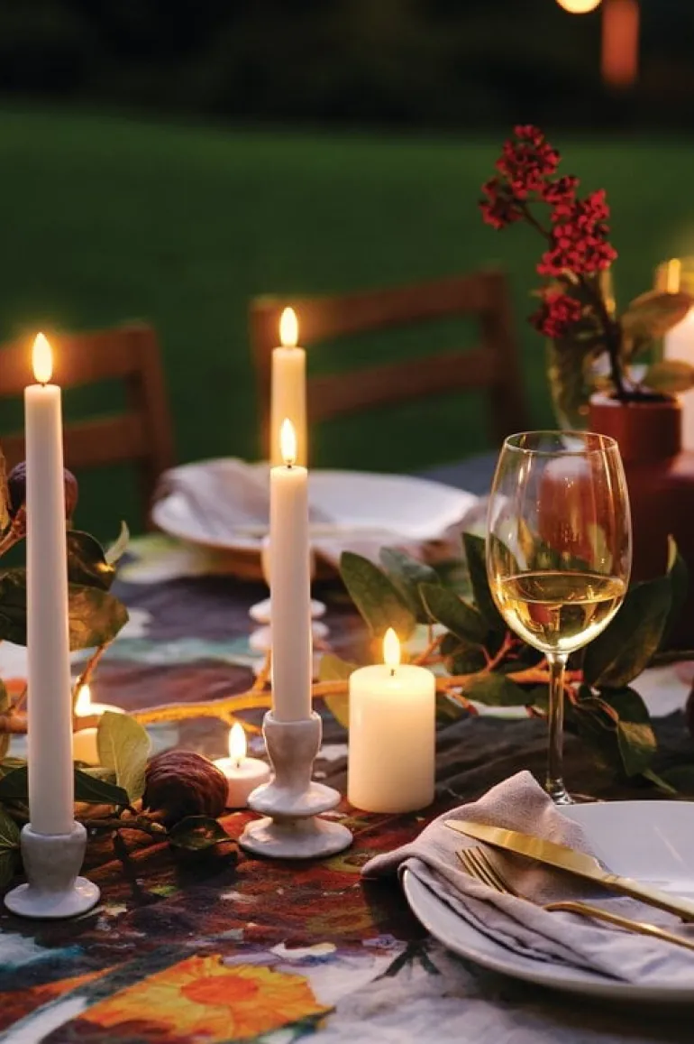 Uyuni Lighting LED-blockljus, 5 x 7,5 cm, nordic white