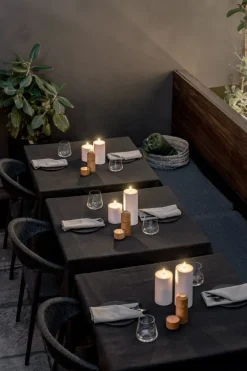 Uyuni Lighting Outdoor LED blockljus, 8,4 x 10 cm, vit