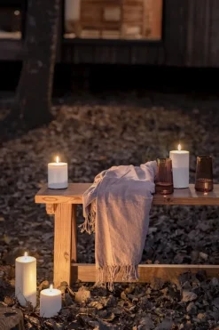 Uyuni Lighting Outdoor LED blockljus, 8,4 x 10 cm, vit