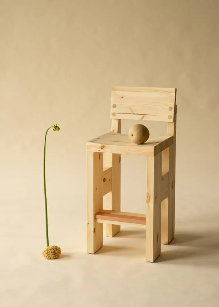 Vaarnii 001 barstol, 76 cm, furu