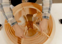 Vaarnii 1005 Hans taklampa, 55 cm, furu