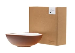 Vaidava Ceramics Earth böjd skål 2 l, vit