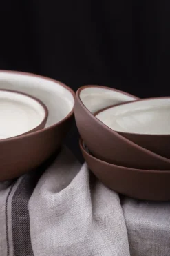 Vaidava Ceramics Earth Raw skål, 2 l, brun - beige