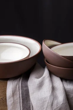 Vaidava Ceramics Earth Raw skål, 2 l, brun - beige