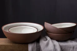 Vaidava Ceramics Earth Raw skål, 0,6 l, brun - beige