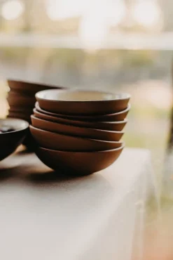 Vaidava Ceramics Earth Raw skål, 0,6 l, brun - beige