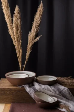 Vaidava Ceramics Earth Raw skål, 0,6 l, brun - beige