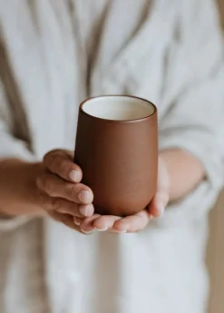 Vaidava Ceramics Earth Raw mugg, brun - beige