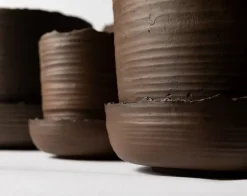 Vaidava Ceramics Soil kruka med fat, M, brun