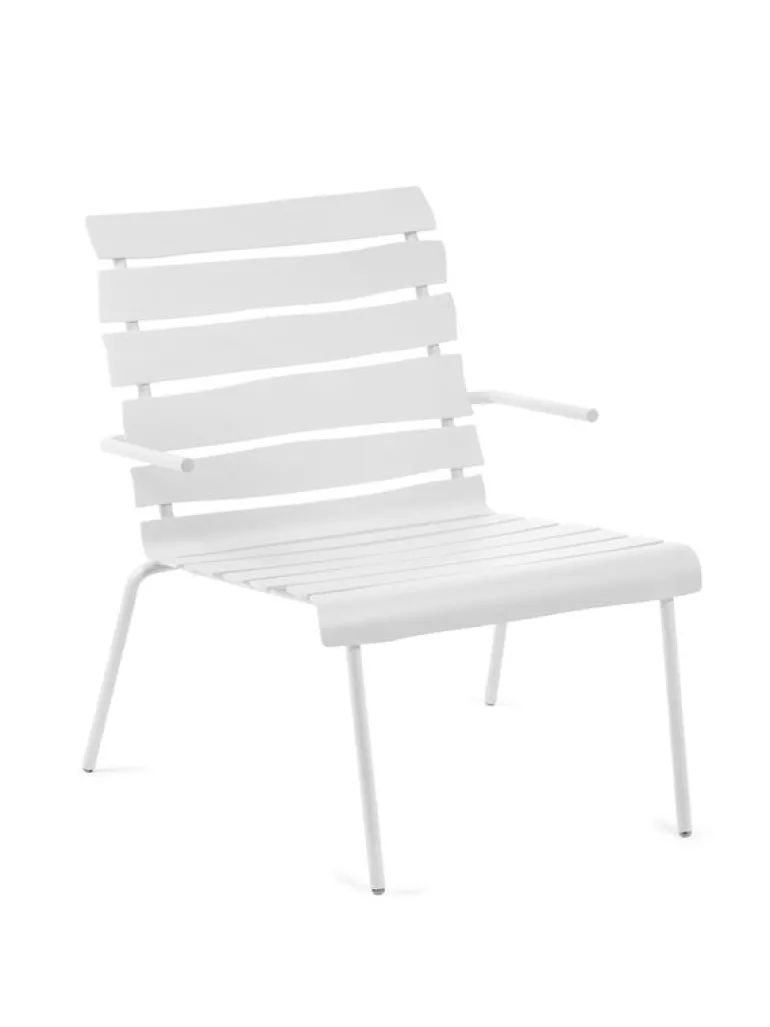 valerie_objects Aligned lounge stol, off-white