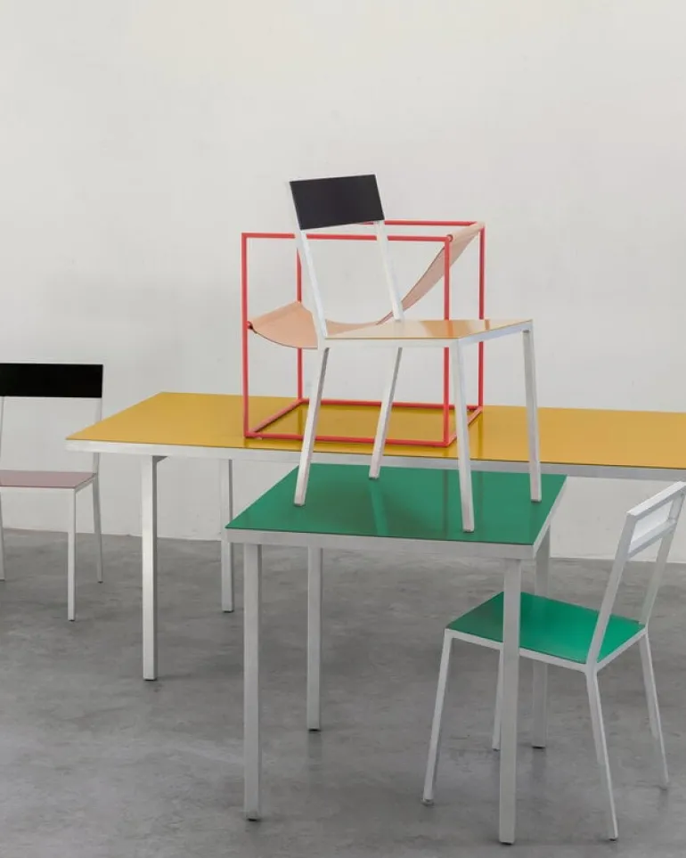 valerie_objects Alu matbord, litet, grönt